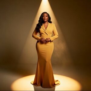 Wendy Osefo from RHOP posing confidently amid online rumors about charges and legal controversies